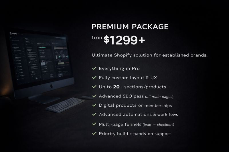 Premium Package — Advanced Shopify/Website Build